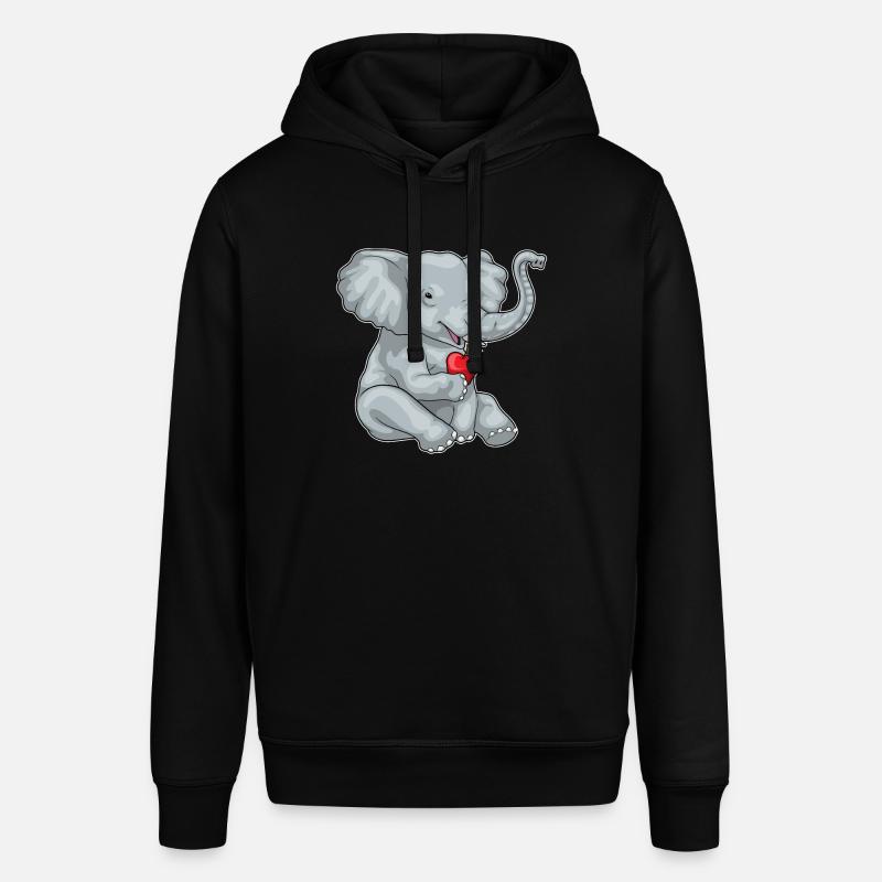 Éléphant Pomme Fruit - Sweat à capuche SOUNDER Stanley/Stella Unisexe - noir