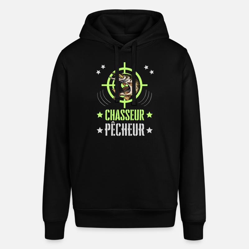 Chasseur Pêcheur Cible Brochet - Sweat à capuche SOUNDER Stanley/Stella Unisexe - noir