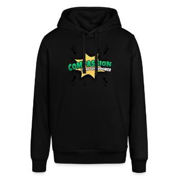 Mitgefühl Ist Meine Superkraft Eigenschaft - Stanley/Stella Unisex Hoodie SOUNDER - Schwarz - Vorne - Alina (178cm) & Michal (187cm)