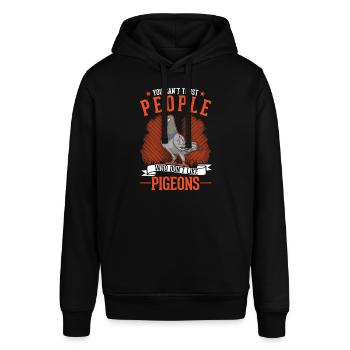 Taube Geschenk Taubenzüchter Brieftaube - Stanley/Stella Unisex Hoodie SOUNDER - Schwarz - Vorne - Alina (178cm) & Michal (187cm)