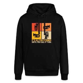 Euphonium Euphoniumspieler - Stanley/Stella Unisex Hoodie SOUNDER - Schwarz - Vorne - Alina (178cm) & Michal (187cm)