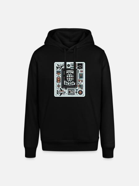Passport Ready 5 - Stanley/Stella SOUNDER Unisex Hoodie - black