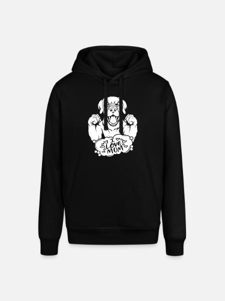 Bouvier bernois J’aime maman - Sweat à capuche SOUNDER Stanley/Stella Unisexe - noir