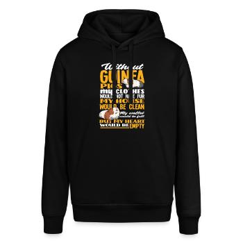 Meerschweinchen - Stanley/Stella Unisex Hoodie SOUNDER - Schwarz - Vorne - Alina (178cm) & Michal (187cm)