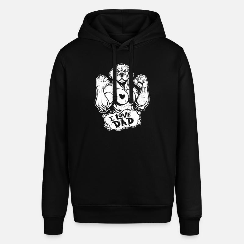 Labrador J’aime papa - Sweat à capuche SOUNDER Stanley/Stella Unisexe - noir