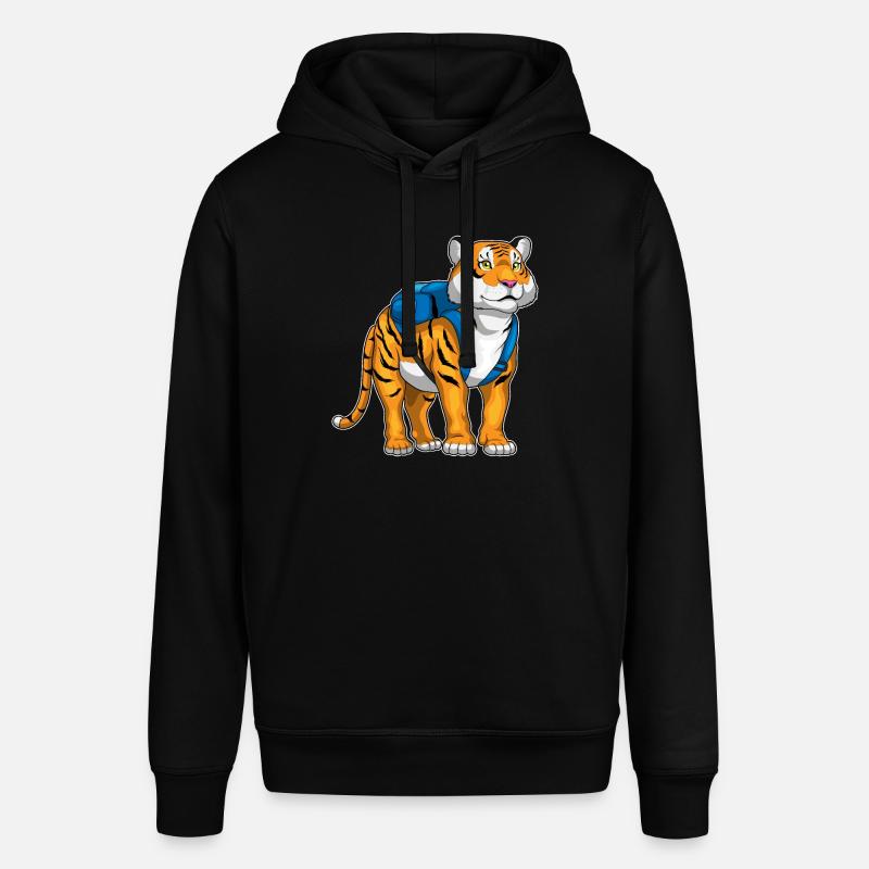 Tiger Student Backpack School - Stanley/Stella SOUNDER Unisex Hoodie - black