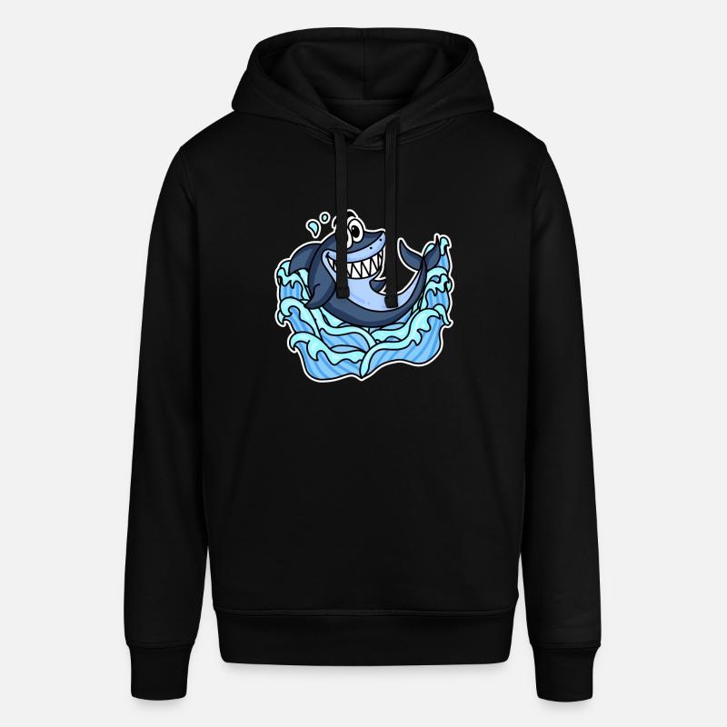 Poisson requin - Sweat à capuche SOUNDER Stanley/Stella Unisexe - noir