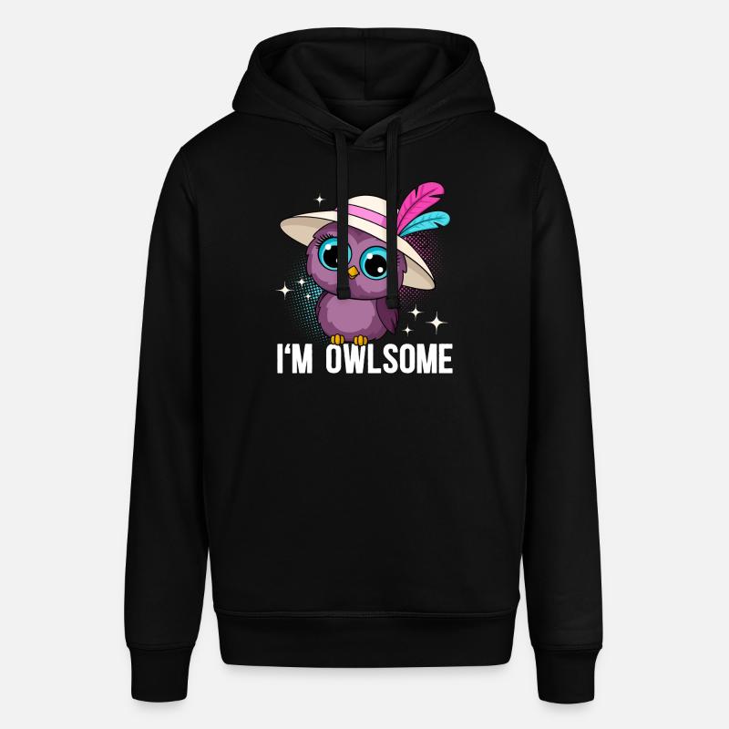I'M Owlsome Eule Eulen - Stanley/Stella Unisex Hoodie SOUNDER - Schwarz