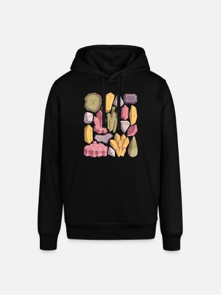Crystals, Gemstones, Minerals, Diamonds - Stanley/Stella SOUNDER Unisex Hoodie - black