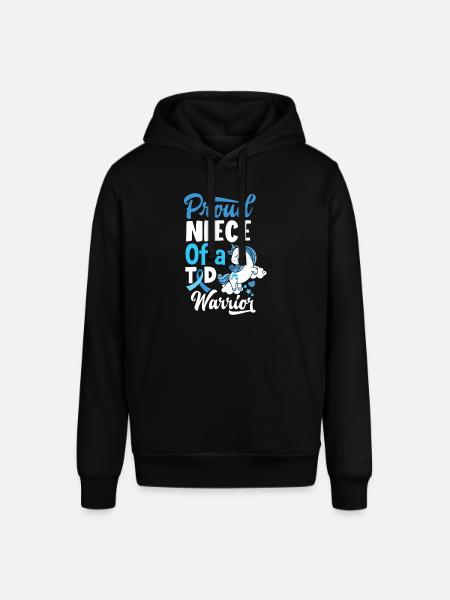 T1D diabetes type 1 diabetisk gave - Stanley/Stella SOUNDER unisex hoodie - sort