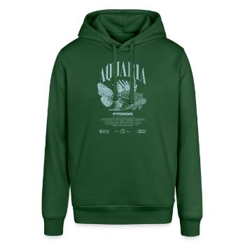Poisson-lion marin gardien de poisson moderne streetwear - Sweat à capuche SOUNDER Stanley/Stella Unisexe - vert bouteille - Devant - Alina (178cm) & Michal (187cm)