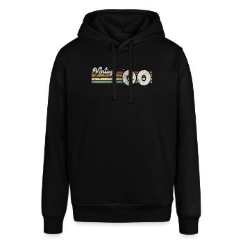 Retro-Geburtstag geboren im Jahr 2000 Slogan Phrase Zitat - Stanley/Stella Unisex Hoodie SOUNDER - Schwarz - Vorne - Alina (178cm) & Michal (187cm)