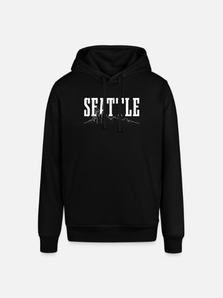 Seattle Washington Souvenir Gift - Stanley/Stella SOUNDER Unisex Hoodie - black