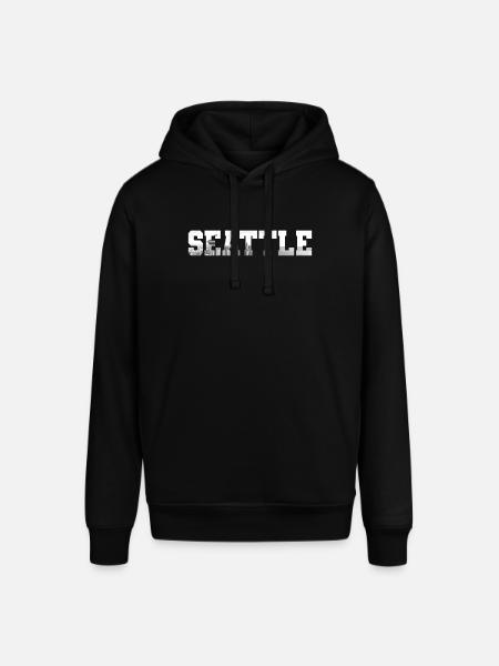 Seattle Washington Souvenir Gift - Stanley/Stella SOUNDER Unisex Hoodie - black