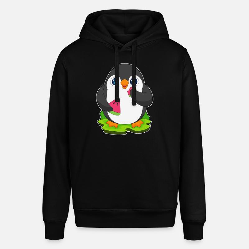 Fruit de pastèque pingouin - Sweat à capuche SOUNDER Stanley/Stella Unisexe - noir