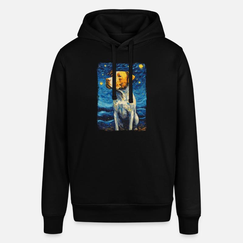Pitbull Chien Nuit Étoilée - Sweat à capuche SOUNDER Stanley/Stella Unisexe - noir