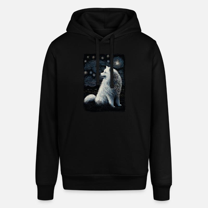 Samoyède Nuit étoilée - Sweat à capuche SOUNDER Stanley/Stella Unisexe - noir