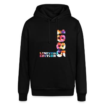 Farbenfroh Geburtstag Limited Edition 1985 - Stanley/Stella Unisex Hoodie SOUNDER - Schwarz - Vorne - Alina (178cm) & Michal (187cm)