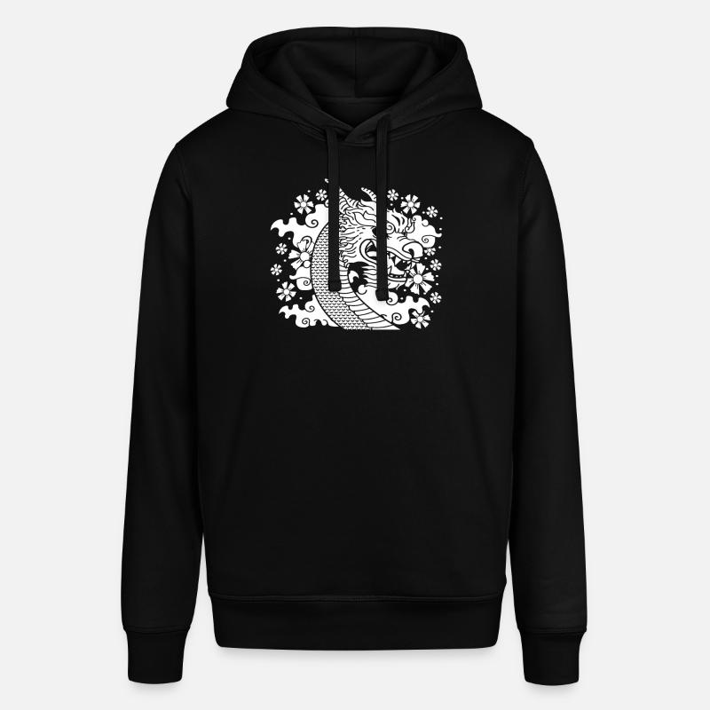 Année du Dragon 2024 - Sweat à capuche SOUNDER Stanley/Stella Unisexe - noir