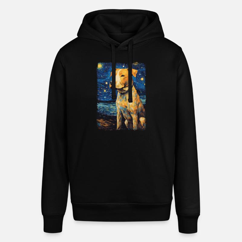 Pitbull Chien Nuit Étoilée - Sweat à capuche SOUNDER Stanley/Stella Unisexe - noir