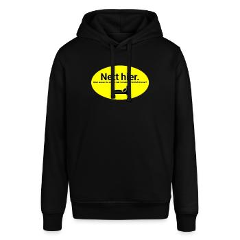 Nett hier waren sie schon in meinem Schlafzimmer - Stanley/Stella Unisex Hoodie SOUNDER - Schwarz - Vorne - Alina (178cm) & Michal (187cm)