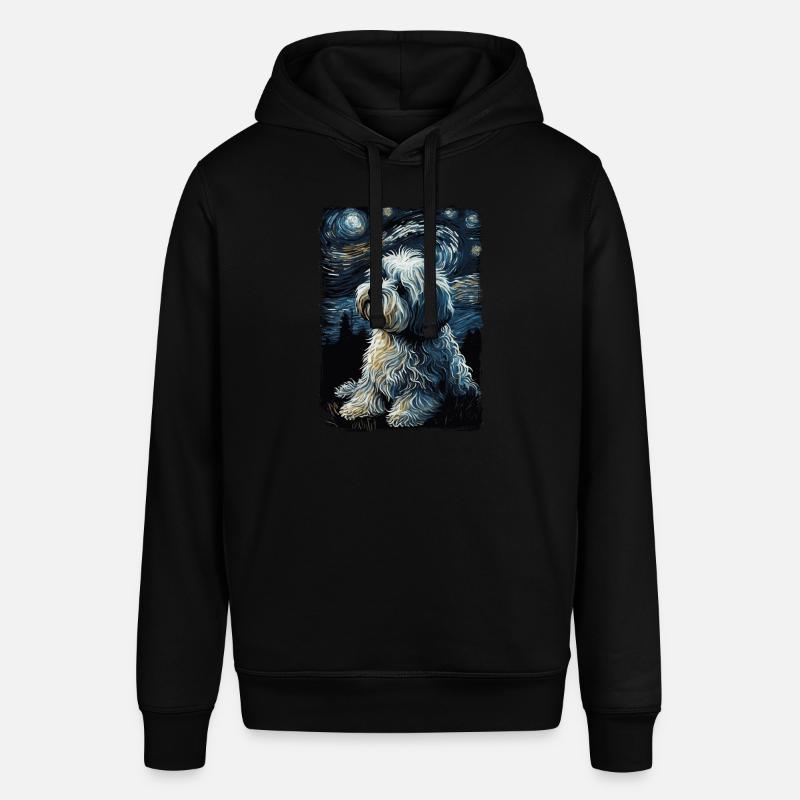 Nuit étoilée bichon havanais - Sweat à capuche SOUNDER Stanley/Stella Unisexe - noir