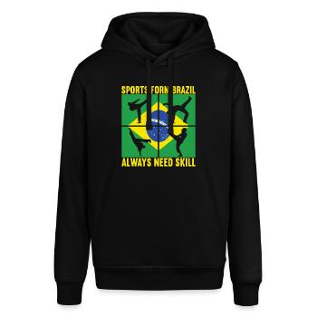 Capoeira Capoeirista - Stanley/Stella SOUNDER Unisex Hoodie - black - Front - Alina (178cm) & Michal (187cm)