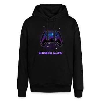 Gamers Video Gaming Geek Console Game Controller - Stanley/Stella Unisex Hoodie SOUNDER - Schwarz - Vorne - Alina (178cm) & Michal (187cm)