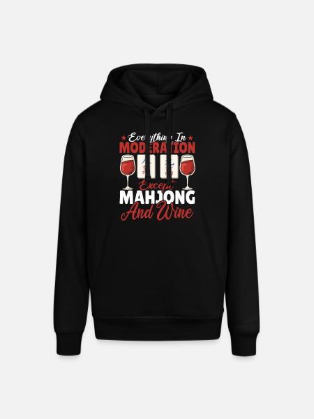 Gift for Mahjong Fans - Stanley/Stella SOUNDER Unisex Hoodie - black