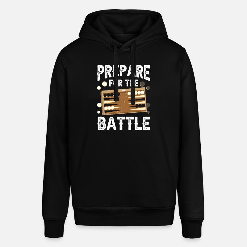 Board Game Funny Backgammon - Stanley/Stella SOUNDER Unisex Hoodie - black