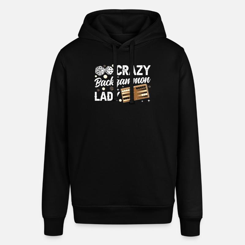 Board Game Funny Backgammon - Stanley/Stella SOUNDER Unisex Hoodie - black