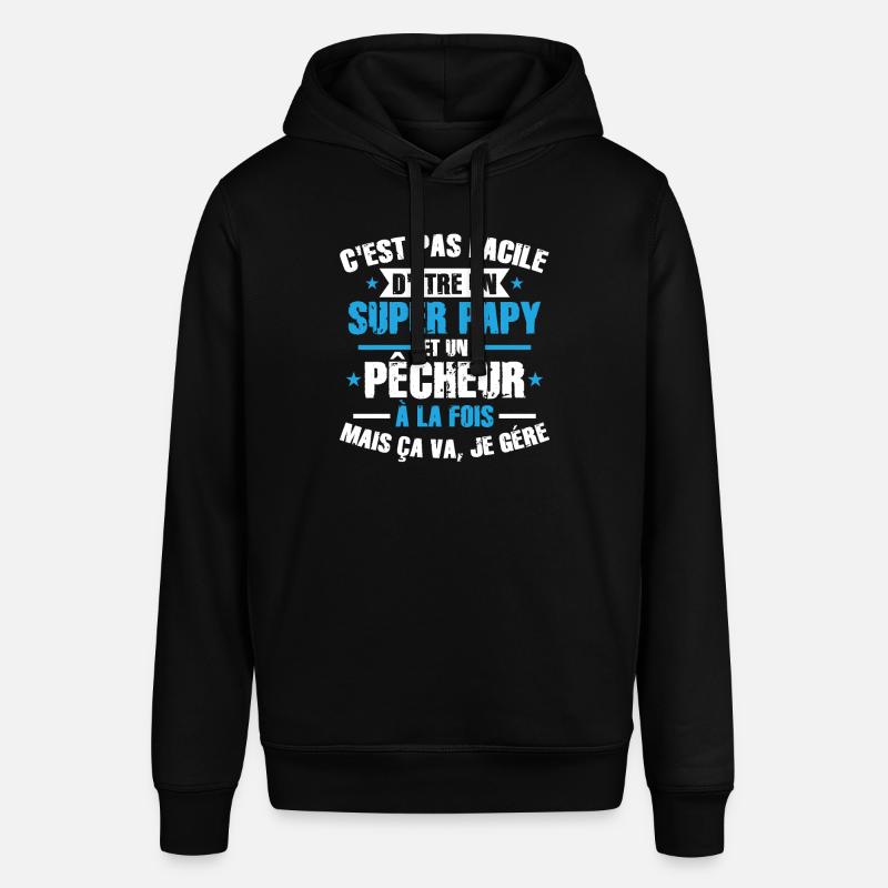 Super Papy et Pêcheur - Sweat à capuche SOUNDER Stanley/Stella Unisexe - noir