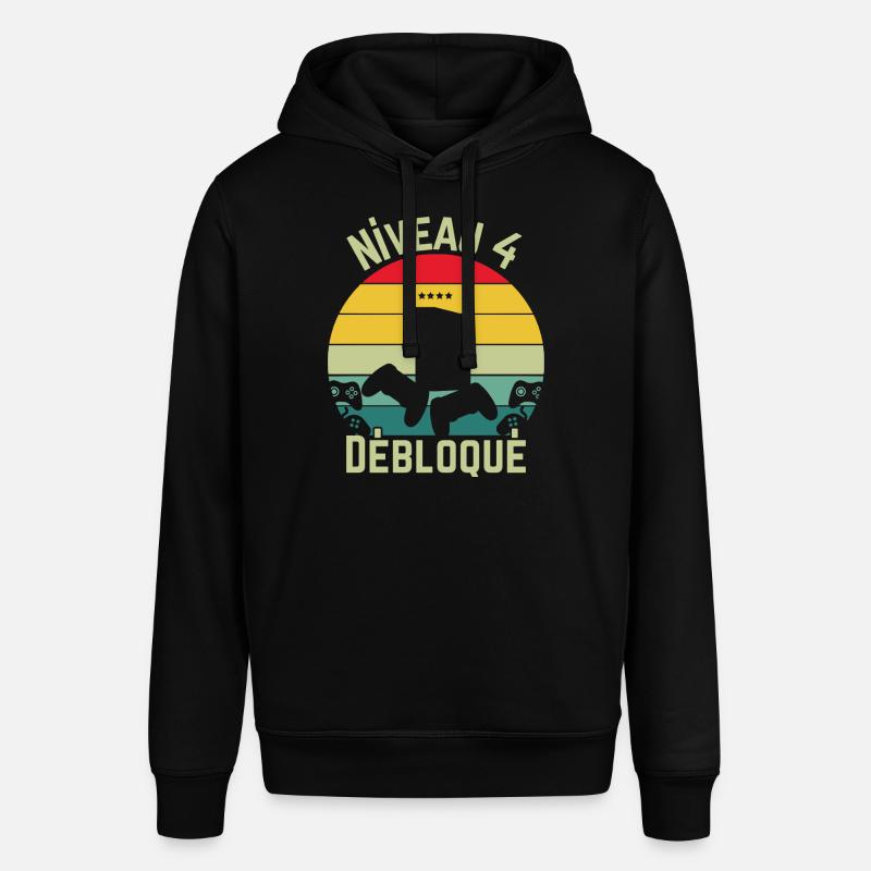 Niveau 4 Débloqué - Sweat à capuche SOUNDER Stanley/Stella Unisexe - noir