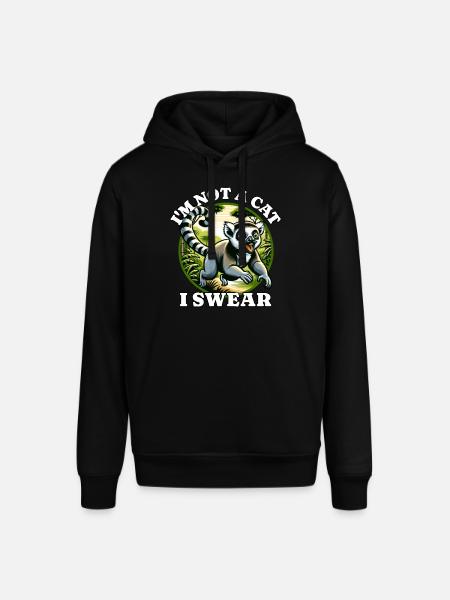 Lustige Lemur Sprüche - Stanley/Stella Unisex Hoodie SOUNDER - Schwarz