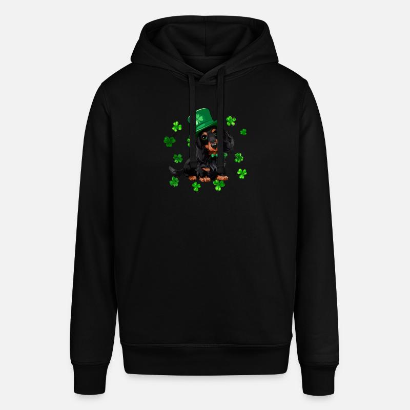Teckel St Patrick’s Day Shamrock - Sweat à capuche SOUNDER Stanley/Stella Unisexe - noir