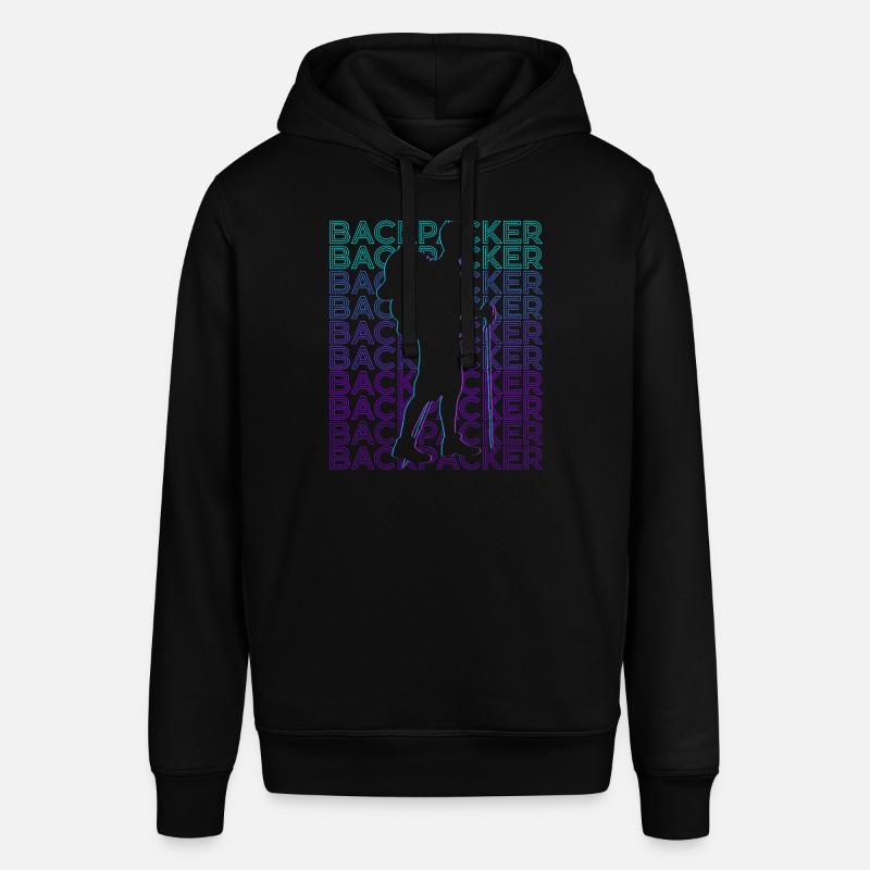 Backpacker Randonnée Randonnée Camping Rétro - Sweat à capuche SOUNDER Stanley/Stella Unisexe - noir