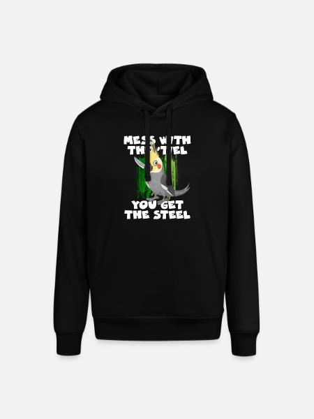 African Grey Parrot Gift - Stanley/Stella SOUNDER Unisex Hoodie - black