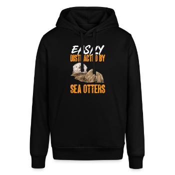 Seeotter - Stanley/Stella Unisex Hoodie SOUNDER - Schwarz - Vorne - Alina (178cm) & Michal (187cm)