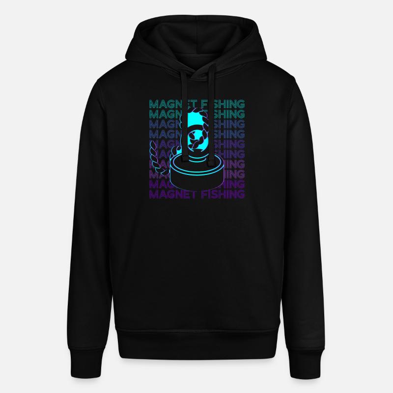 Magnet Pêche Magnet Pêcheur Retro - Sweat à capuche SOUNDER Stanley/Stella Unisexe - noir