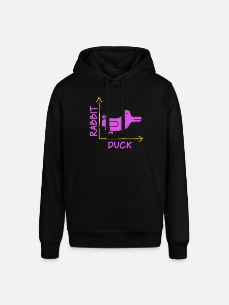 Wittgensteins Rabbit Duck Illusion - Stanley/Stella SOUNDER Unisex Hoodie - black