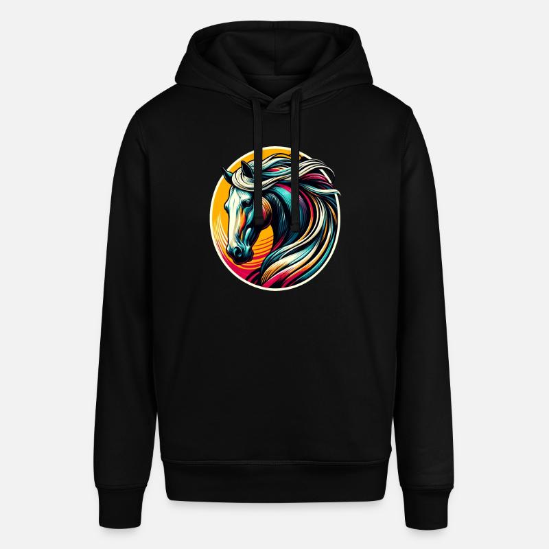 Cheval, Tête De Cheval - Sweat à capuche SOUNDER Stanley/Stella Unisexe - noir