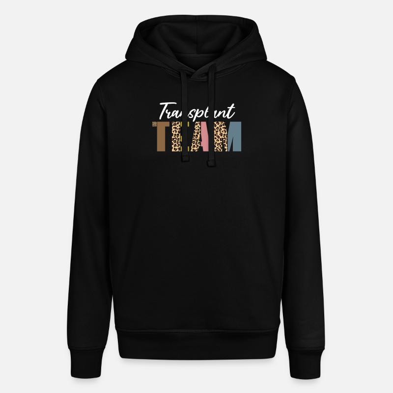 Transplant Team Leopard Pattern - Stanley/Stella SOUNDER Unisex Hoodie - black