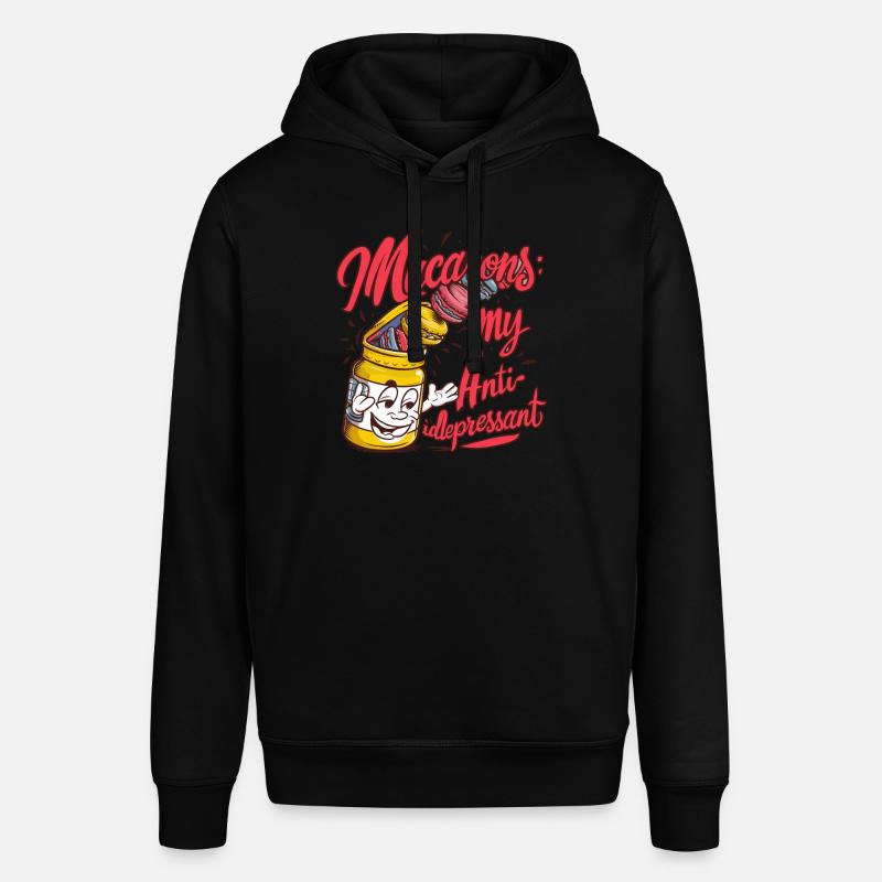 Amateurs de macarons Macarons français - Sweat à capuche SOUNDER Stanley/Stella Unisexe - noir