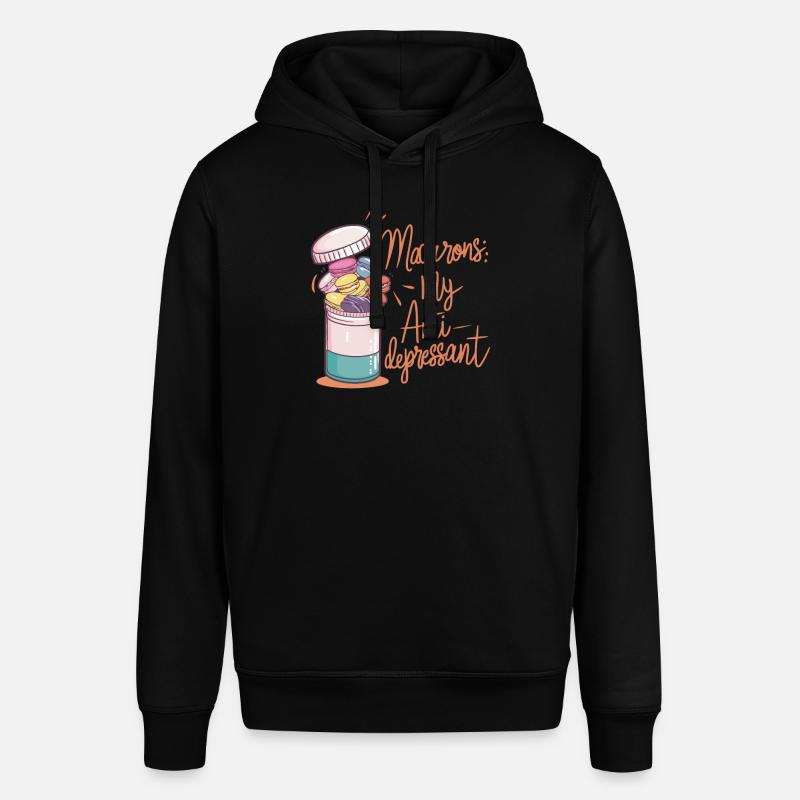 Amateurs de macarons Macarons français - Sweat à capuche SOUNDER Stanley/Stella Unisexe - noir