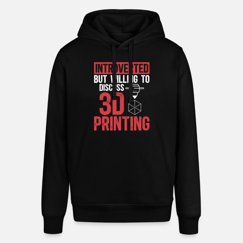 Imprimante 3D Impression 3D - Sweat à capuche SOUNDER Stanley/Stella Unisexe - noir