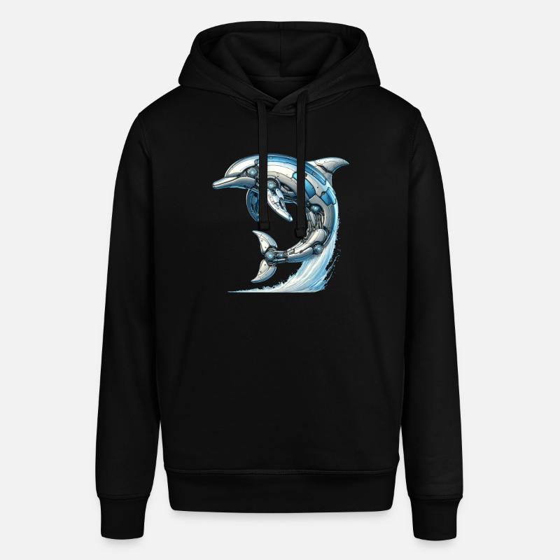 Robot Dauphin, Robot Dauphin - Sweat à capuche SOUNDER Stanley/Stella Unisexe - noir