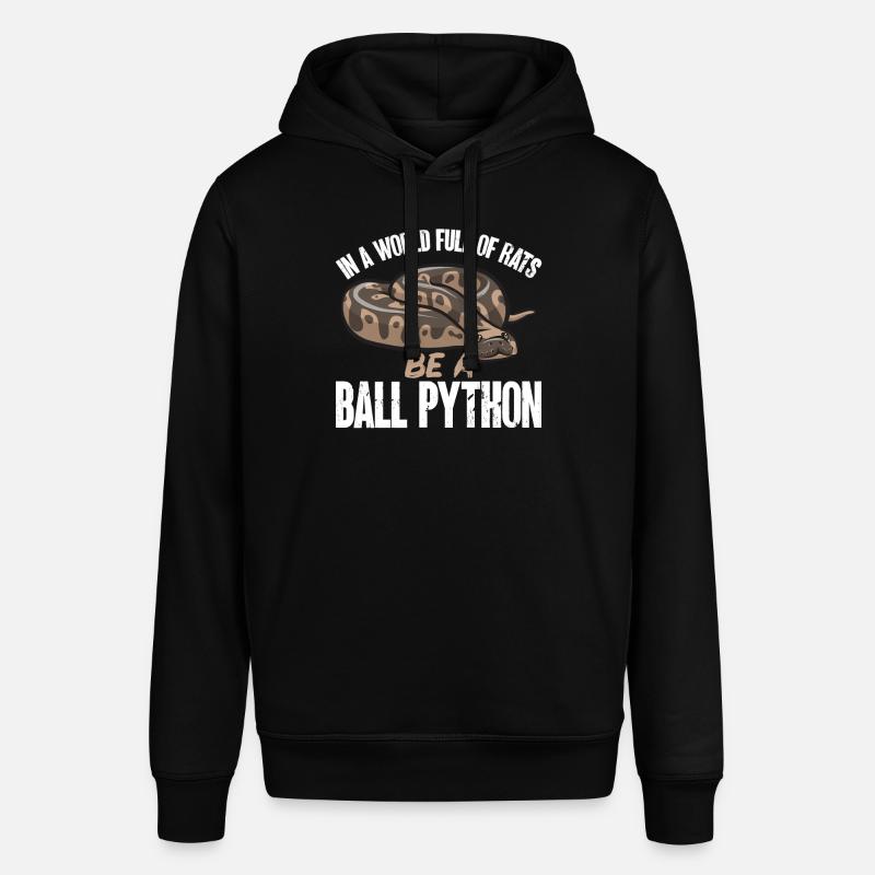 Ball Python Schlange Königspython - Stanley/Stella Unisex Hoodie SOUNDER - Schwarz