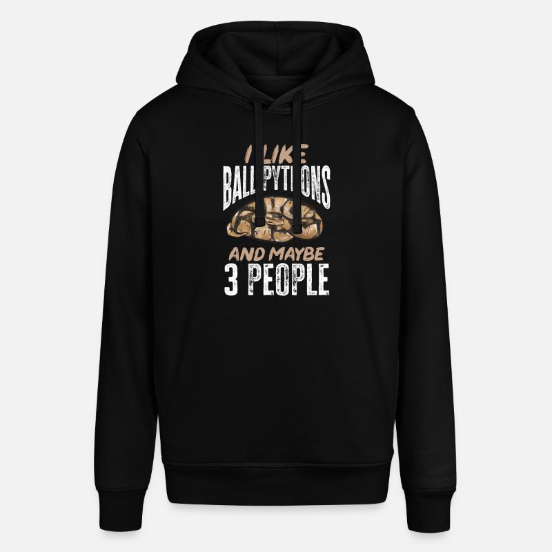 Ball Python Schlange Königspython - Stanley/Stella Unisex Hoodie SOUNDER - Schwarz