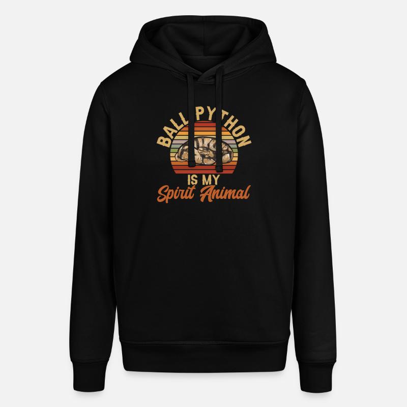 Ball Python Schlange Königspython - Stanley/Stella Unisex Hoodie SOUNDER - Schwarz