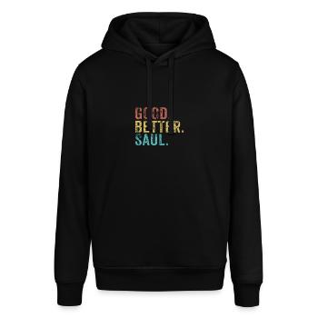 Good better Saul - Stanley/Stella Unisex Hoodie SOUNDER - Schwarz - Vorne - Alina (178cm) & Michal (187cm)